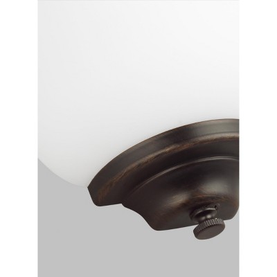 Heirloom Bronze Opal Glass One-Light Wall Sconce