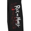 Rick And Morty Logo Men's Black Sleep Pajama Pants - 2 of 4