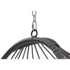 Okak PE Wicker Egg Swing Chair,Modern Hammock SwingChair,Outdoor Hanging Chair for Patio,Garden,Backyard,Porch - 4 of 4