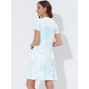 cheibear Women's Tank Crew Neck Soft Lounge Sleeping Pullover Pajama Dress Nightgown - 3 of 4