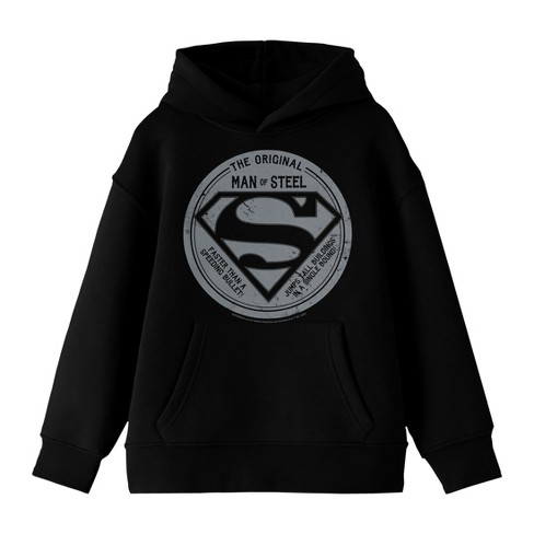 Black superman hoodie best sale