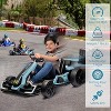 24V Kids Electric Drift Go-Kart, Adjustable Seat, 4 Speed Modes, LED Lights, Music & Horn, Battery-Powered Ride-On for Ages 6-12 - 4 of 4