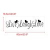 Unique Bargains Text Pattern Home Living Room Wall Sticker Removable Decals - 2 of 4