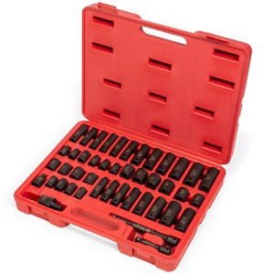Stark USA 44PCS Impact Socket 3/8" DR Shallow & Deep SAE & Metric w/ Carry Case - 1 of 4