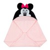 Lambs & Ivy Disney Baby Minnie Mouse Pink Cotton Hooded Baby Bath Towel - 4 of 4