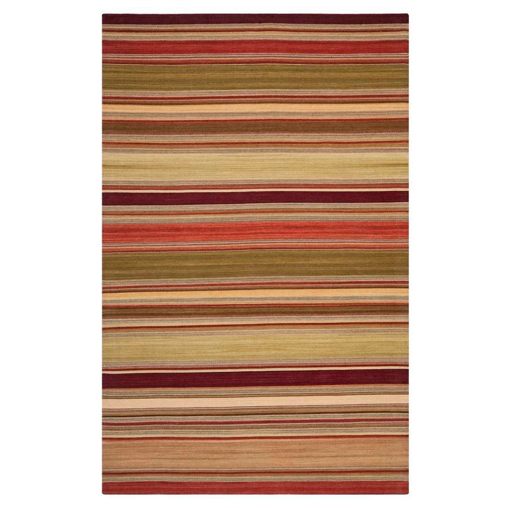 Striped Kilim Rug - Red - (4'x6') - Safavieh