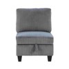 CAVINAS Corduroy Accent Chair with Hidden Storage Under Seat,Modern Upholstered Living Room Chairs,Reading Chairs for Living Room - 3 of 4