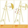 Adjustable Sign Holder Stand,3-Level Height&Angle Metal Easel for Wedding Welcome Sign, Photo Frame Display, Heavy Duty with Non-Slip Base for Party - 4 of 4