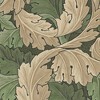 William Morris at Home Acanthus Green Wallpaper - 4 of 4
