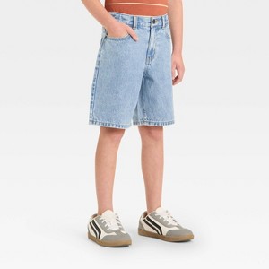 Boys' 'At the Knee' Denim Shorts - Cat & Jack™ - 1 of 3