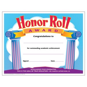 Trend Honor Roll Award Colorful Classics Certificates, 30 ct (Case of 4) - 1 of 1