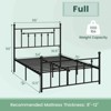 Infans Full Size Metal Bed Frame w/ Headboard Under-bed Storage Mattress Foundation - 2 of 4