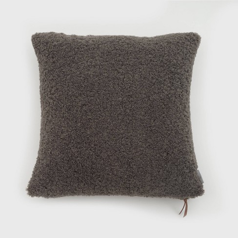 Grey fluffy 2024 throw pillows