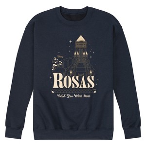 Men's - Disney - Rosas Wish You Were Here Graphic Fleece Sweatshirt - 1 of 4
