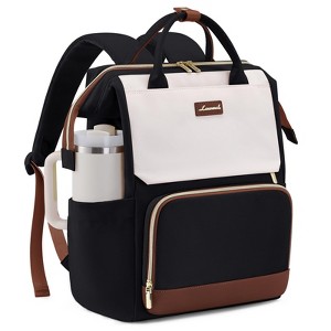 Laptop Backpack for Women with Giant Tumbler Holder Pocket, 15 inch Travel Work Backpack Purse - 1 of 4