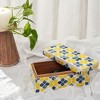Mela Artisans Marigold Mosaic Bone Inlay Box in Natural Finish - 3 of 4