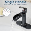 LunaLulinlk Sink faucet with countertop, bathroom faucet for sink, single hole single handle faucet - 4 of 4