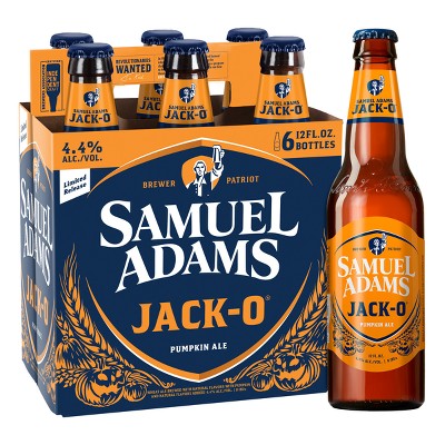 Samuel Adams Jack-O Pumpkin Ale Seasonal Beer - 6pk/12 fl oz Bottles