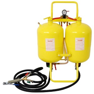 Dual Tank Abrasive Soda Blaster 10 Gallon Tanks 100 lb. Abrasive - 1 of 4