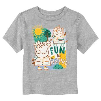 Toddler's Peppa Pig Fun In Nature Embroidered T-Shirt
