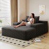 Lounge Chair Indoor, Oversized Upholstered Sofa Bed, Sleeper Couch Reading Chairs, Cloud Sofas Couches for Living Room or Bedroom-Maison Boucle - 3 of 4