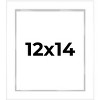 PosterPalooza | Modern Shadow Box 1" Depth White Picture Frame - UV Acrylic, Backing, Hanging Hardware - 2 of 4