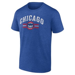 MLB Chicago Cubs Men's Bi-Blend Short Sleeve T-Shirt - 1 of 3