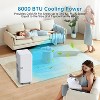 Acekool 8000 BTU Portable Air Conditioner, 3-in-1 Quiet AC with Dehumidifier & Fan, Remote, LED, Cools Up to 350 Sq.Ft, Easy Install, Home/Office - 2 of 4