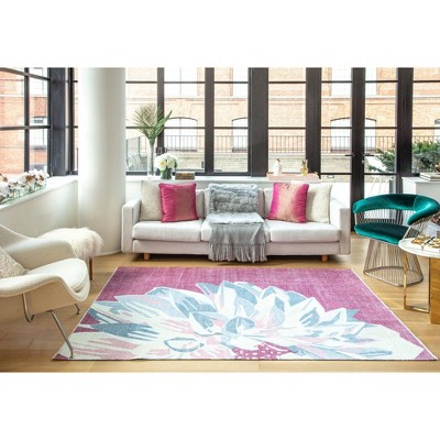 Elizabeth Sutton Maisie MI35B Modern Floral Area Rug