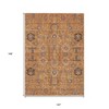Terra Cotta Beige And Gray Oriental Washable Indoor Outdoor Area Rug - 3 of 4
