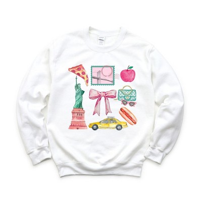 Simply Sage Market Women's Graphic Sweatshirt Coquette New York Collage