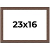 PosterPalooza | 23x16 Wide Barnwood Picture Frame, UV Acrylic, 6 Finishes - Grey, Brown, White, and Black - 2 of 4