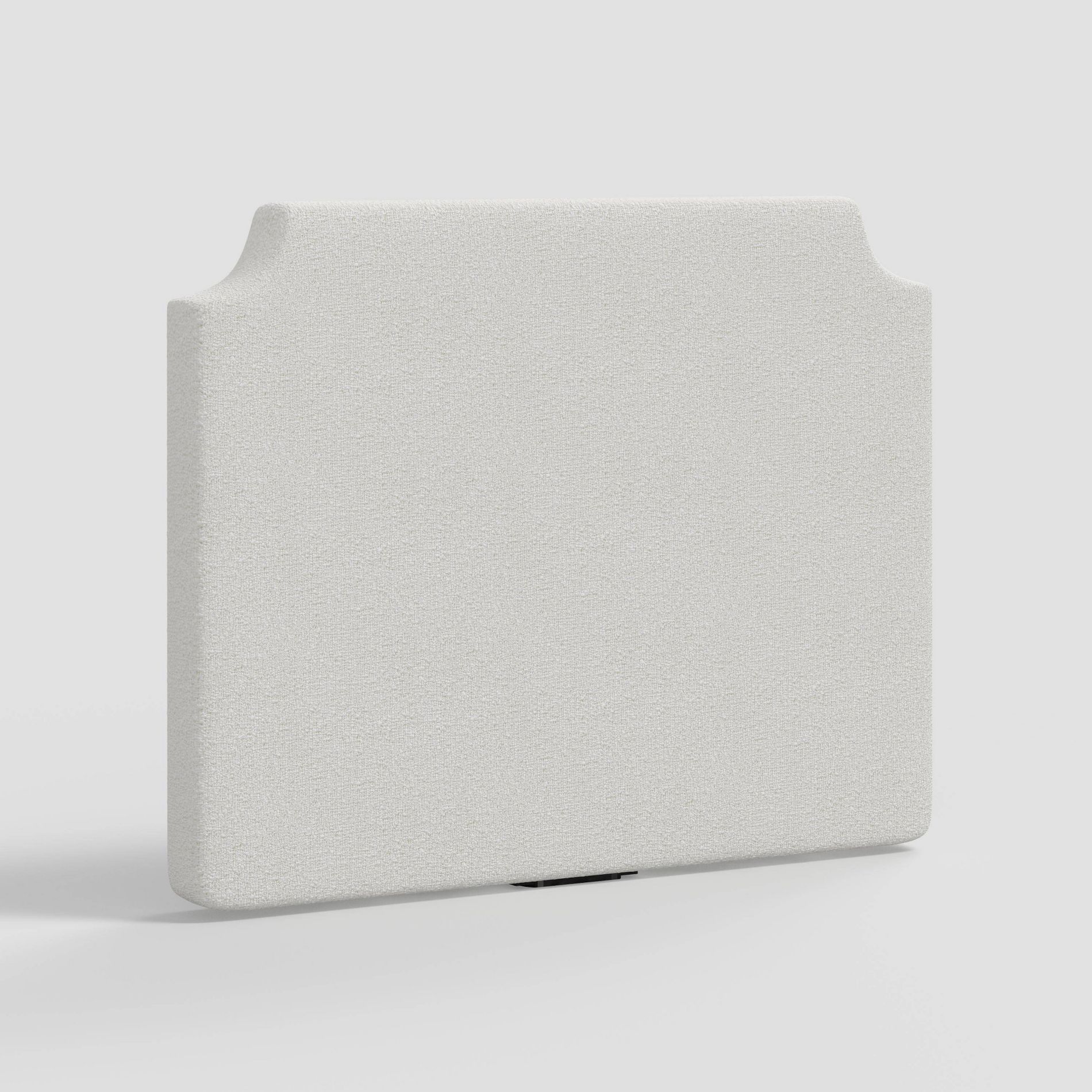Twin Molly Notched Stick-on-the-Wall Dorm Headboard USB Classic Boucle Snow - Threshold™