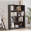CAVINAS Bookshelf with 4 Shelf,Tall Decorative Bookcase Display Shelves with Free Standing Design,Modern Bookshelf for Living Room - 3 of 4