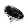 Ross-Simons Black Onyx, 0.40 ct. t.w. Black Spinel and .40 ct. t.w. White Topaz Cocktail Ring in Sterling Silver - 3 of 4