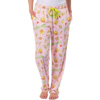Kirby Women's Pajama Pants Character Costumes Adult Lounge Sleep Bottoms  (2XL) Blue