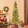 NicBex 7.5ft Prelit Artificial Christmas Tree with 1075 Branch Tips, 350 LED Lights, Pine Cones and Red Berries for Indoor - 3 of 4