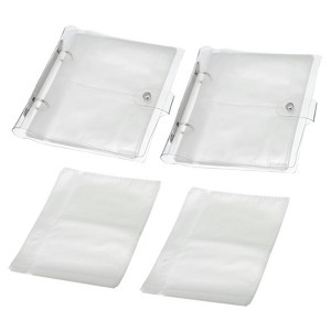 Unique Bargains PU Material Loose-Leaf Waterproof Double-Sided Refillable Photo Album 2 Pcs - 1 of 3