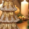 Old World Christmas Glass Battery-Operated Frosted Christmas Tree, Gold, 12in - 4 of 4