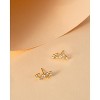 Molenia 925 Sterling Silver Horoscope Zodiac Post Earrings for Women, 18K Gold Plated 12 Constellation Multi-Shape Stud Earrings  Gifts for Women Her - 3 of 4