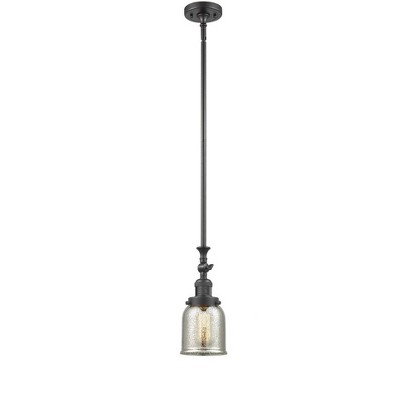 Bell - 1 Light Stem Hung Tiltable Mini Pendant In Industrial Style-14 Inches Tall and 5 Inches Wide