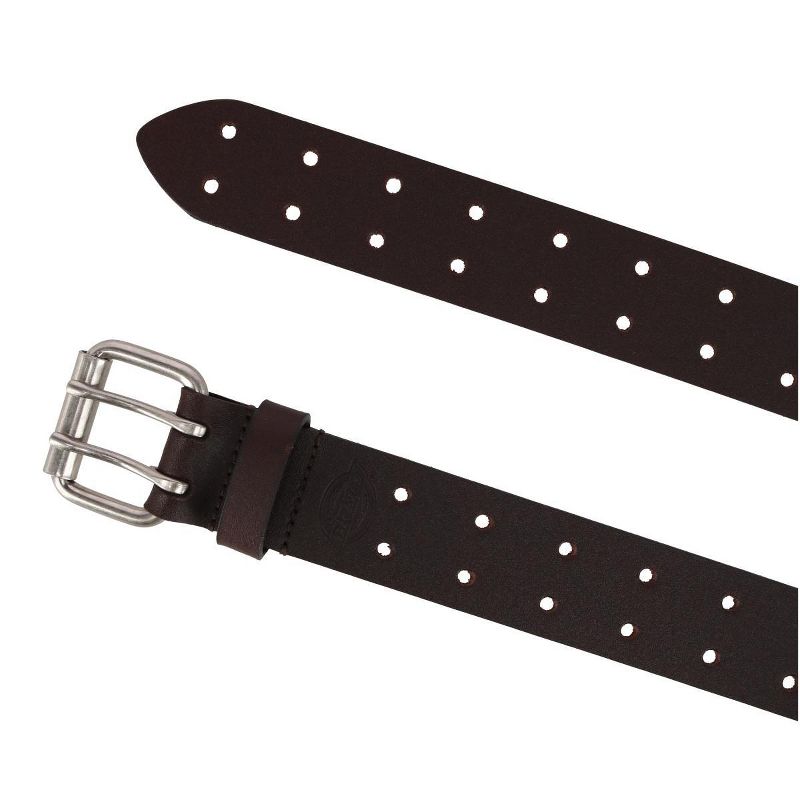 Dickies Men's Leather Two Hole Double Prong Bridle Belt, 2 of 3