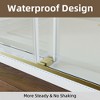 55-59" W x 72" H Frameless Double Silent Sliding Glass Shower Door,with 8mm Clear SGCC Tempered Glass,Stainless Steel Hardware,Reversible Installation - 4 of 4