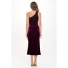 WEST K Women's Evelyn Velvet One Shouder Midi Dress - 4 of 4