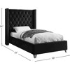 Meridian Furniture,Aiden Velvet Bed - 3 of 4