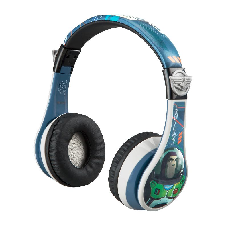 eKids Lightyear Bluetooth Headphones for Kids, Over Ear Headphones with Microphone – Blue (LY-B52.EXV22M), 3 of 6
