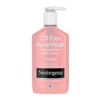 Neutrogena Oil-Free Salicylic Acid Pink Grapefruit Pore Cleansing Acne Face Wash with Vitamin C - 9.1 fl oz