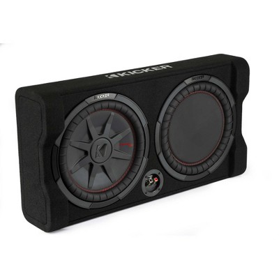 Kicker Comp Rt 12" Subwoofer Enclosure Package + 46cxa4001 Amp & Wire ...