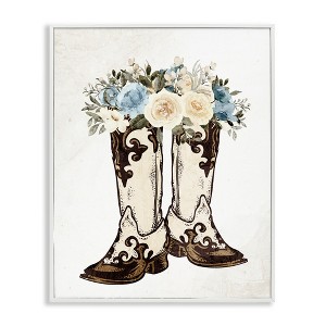 Stupell Industries Cowboy Boot Mixed Bouquet, 11" x 14" - 1 of 4