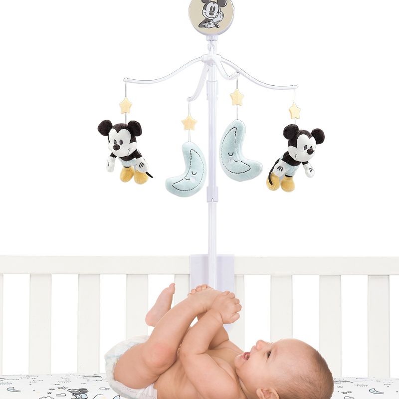 Lambs & Ivy Disney Baby Moonlight Mickey Mouse Musical Baby Crib Mobile Soother, 2 of 9